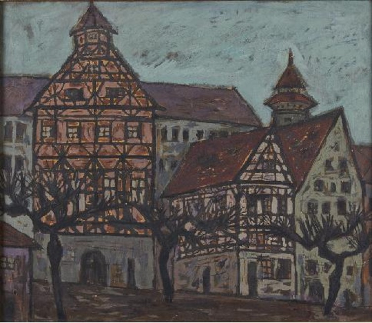 [집(브라운 슈바이크)] 1959, 캔버스에 유화 물감, 45×53cm, 개인 소장