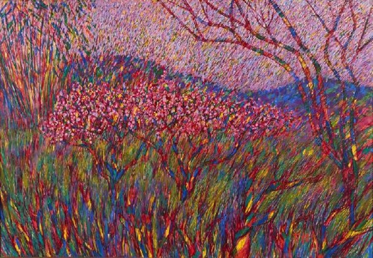 [농원] 1987, 캔버스에 유화 물감, 112.1×162.2cm, 가나문화재단
