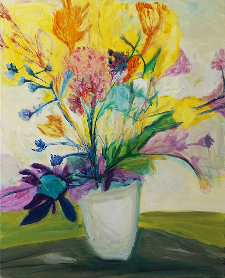 Yellow Flowers 노란꽃 2025 oil on canvas 100x80cm